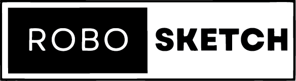 ROBO Sketch logo – AI sketch robot for corporate events